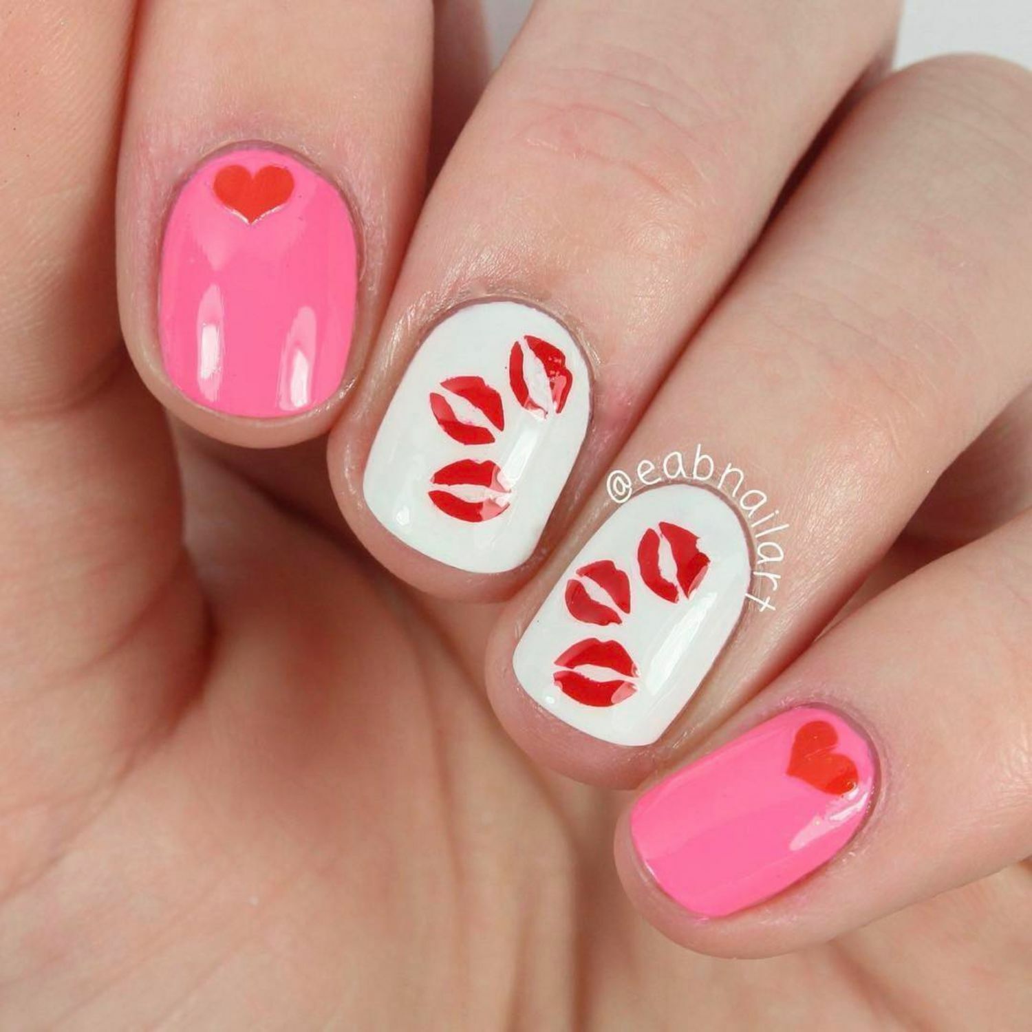 Kisses Stencils for Nails, Valentine’s Day Nail Stickers, Nail Art, Nail Vinyls