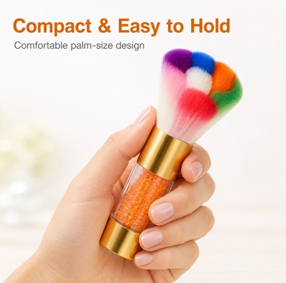 Nail Dust Brush Set – Acrylic & UV Gel Powder Art Remover, Cleaner Brushes