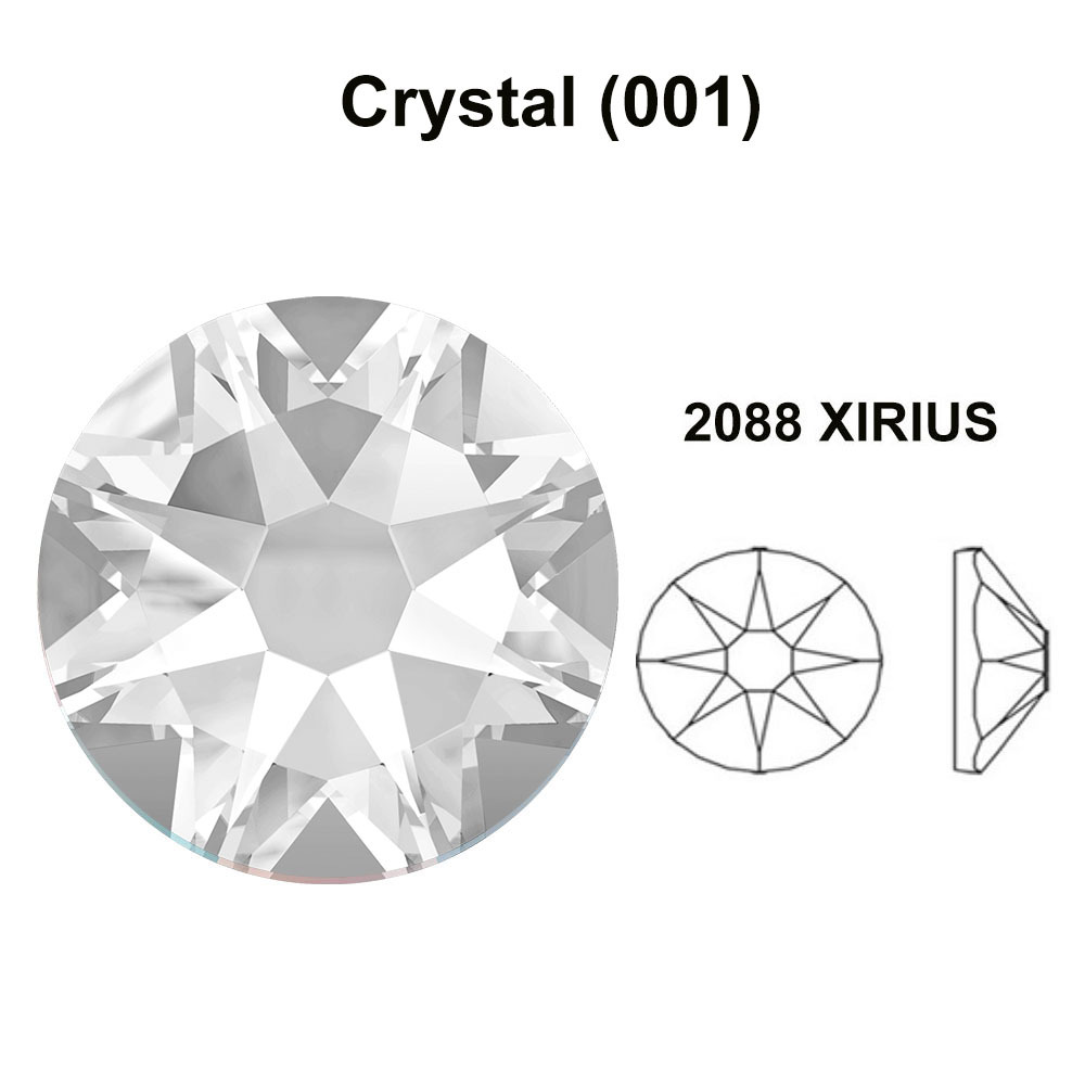 Swarovski 2058/2088 Flatback Foiled Rhinestones Factory Pack clear CRYSTAL (001)