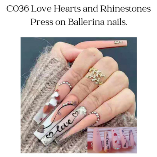 Double Bling, C-type nails. Plenty of bling for casual and up dress.
