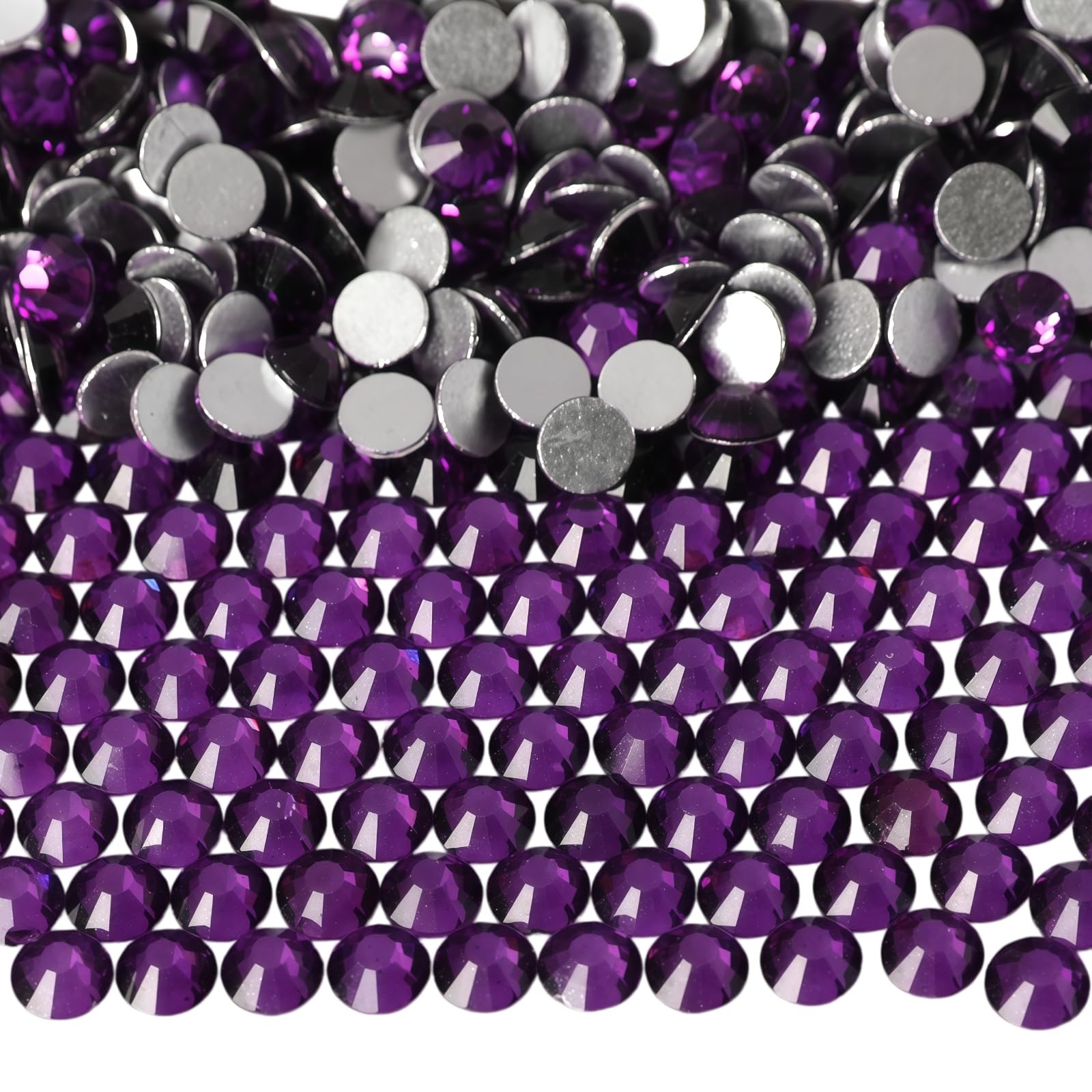 Diamonland Flatback Glass Crystal Rhinestones Rounds Gems for Bedazzling Nail…