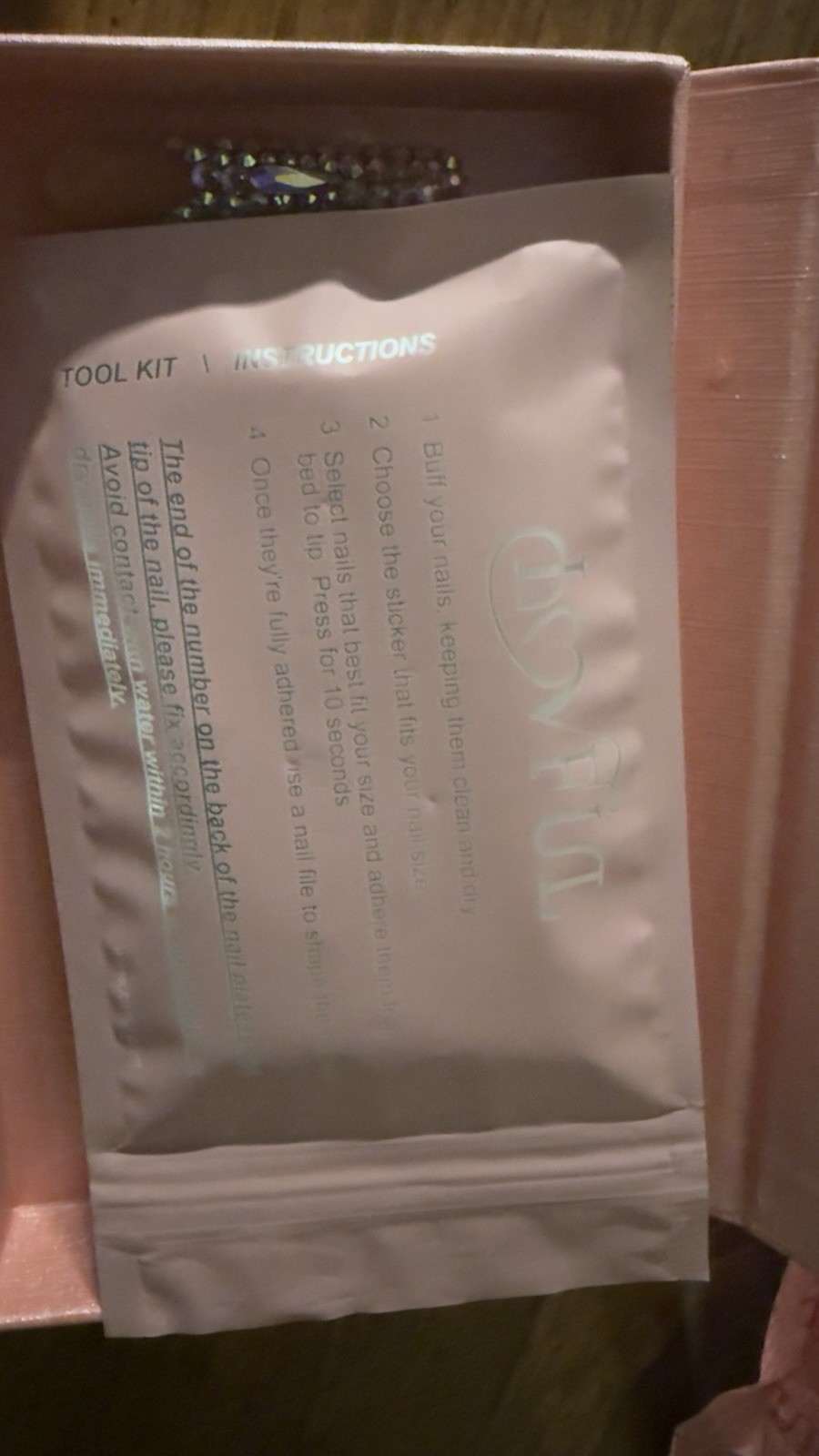 Lovful H27 Long Square Acrylic Press On Nails Size Med