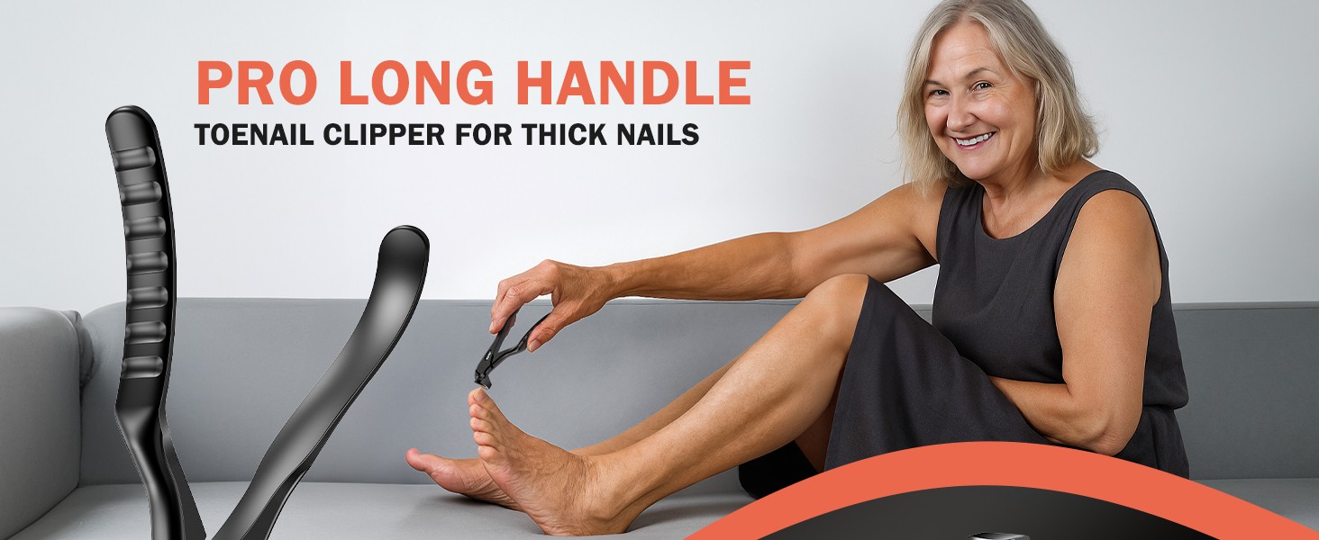 Toe Nail Clippers for Thi Nails for Seniors with Safety Lo –