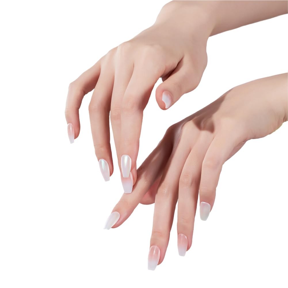 NEW YORK Press&Go Press-On Manicure Fake Nails, Gradient French Tip & Matte C…