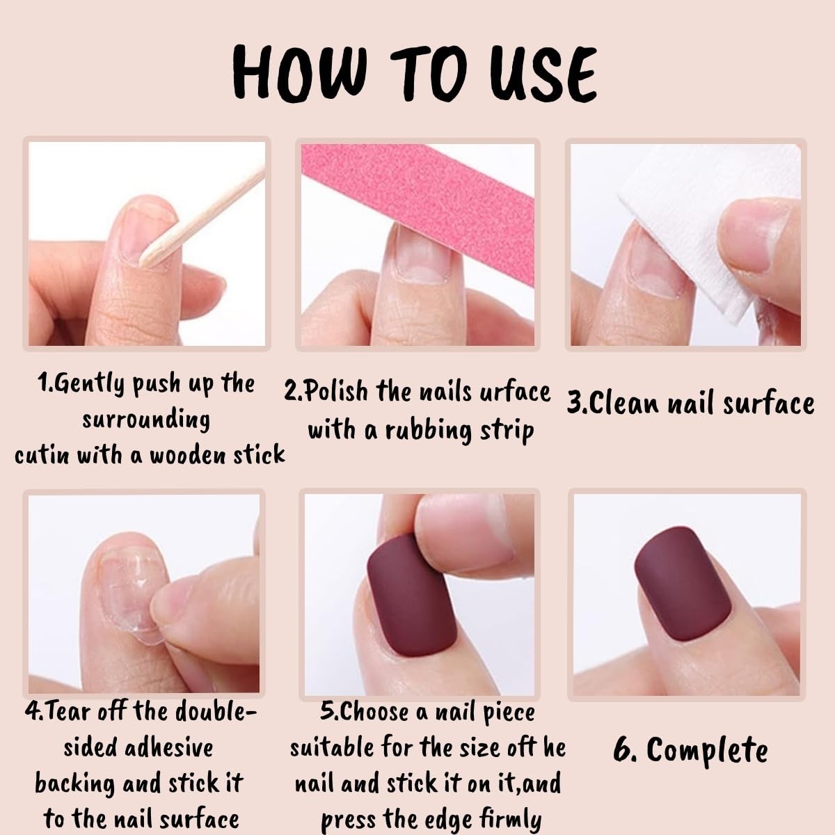 576Pcs Almond Press on Nails Medium Fake Nails 24 Colors False Nails with 12 …