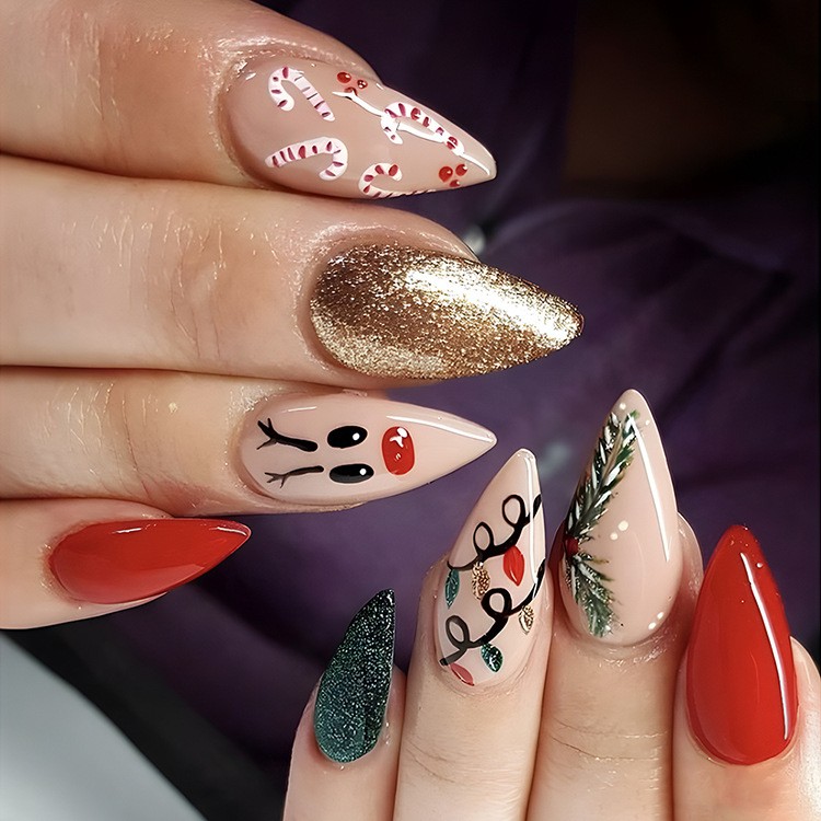 Nail Art 24 Stickers For Parties Dances Or Holidays.