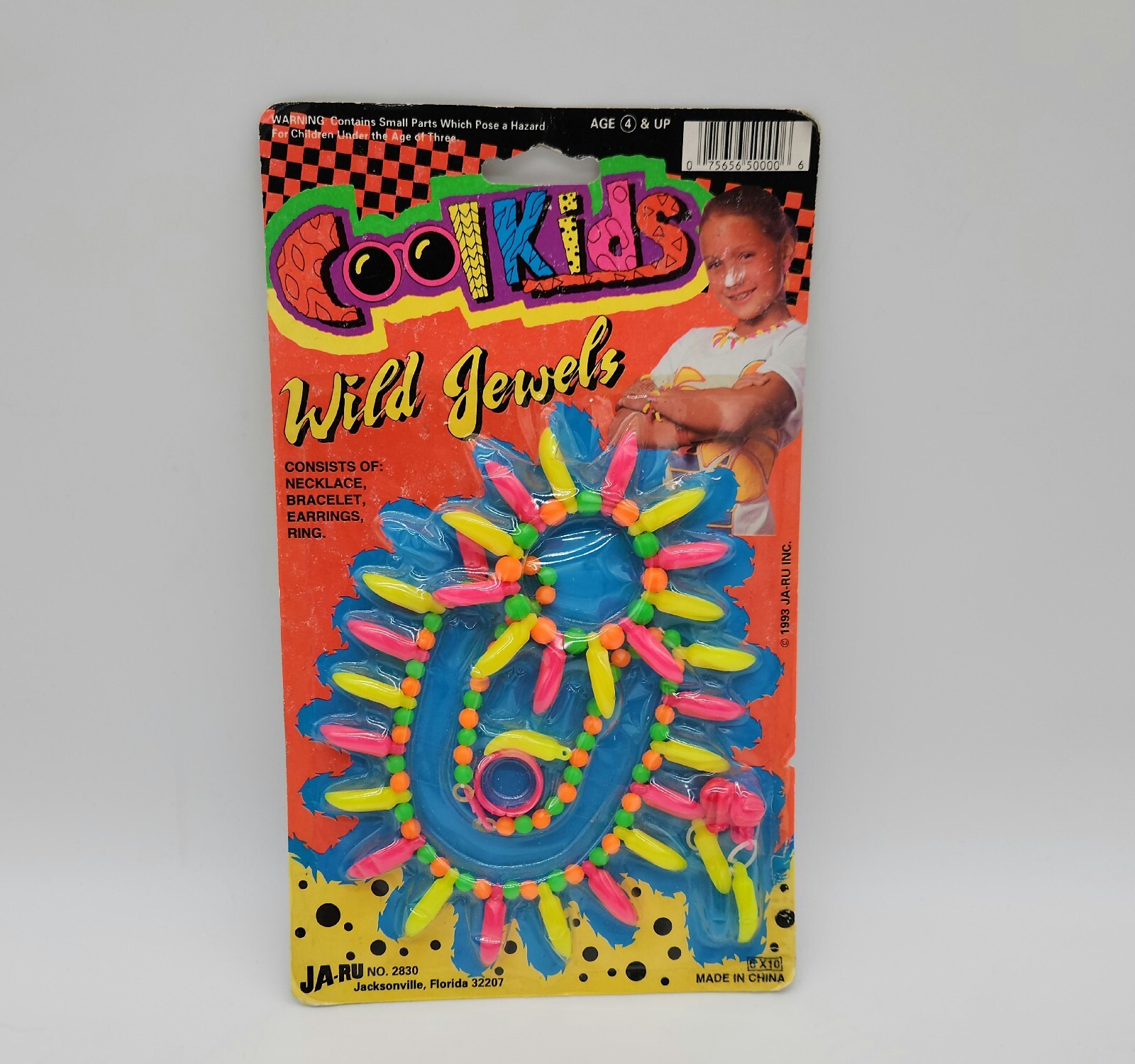 Vintage 1993 Ja-Ru Cool Looks Wild jewels necklace bracelet earrings toy set NEW