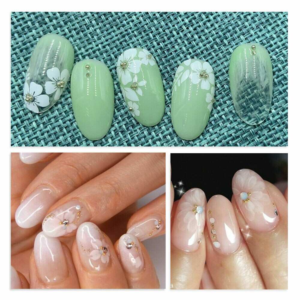 Nail Art Stickers Transfers Decals Spring Flowers Cherry Blossom Floral DIY NS44