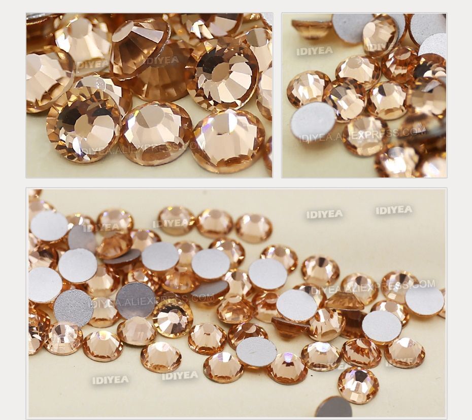 Flat Back Non Hot Fix Rhinestone Crystal Strass – DIY Nail Art Garment Decor NEW