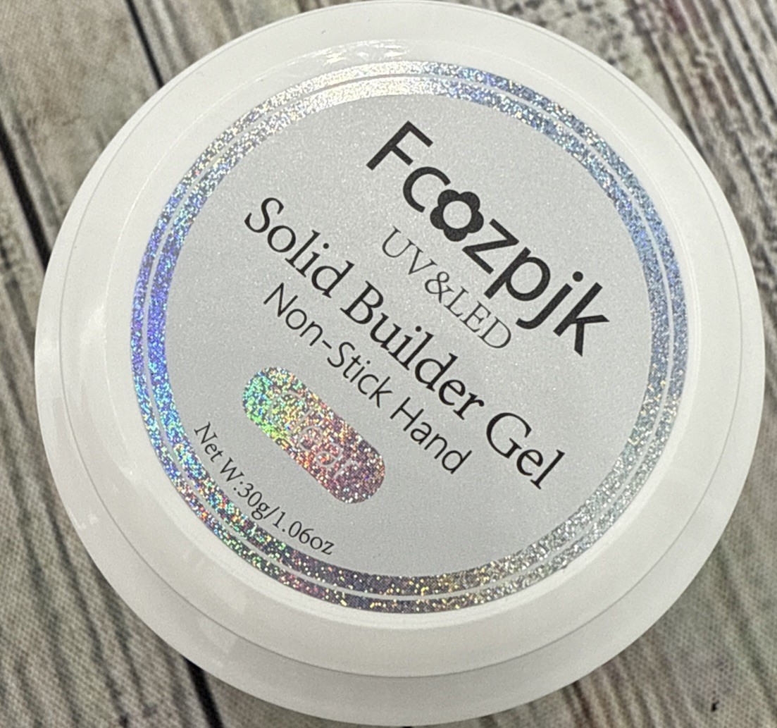 Solid Gel Builder for Nails,30g Clear Non-Stick Hand,Sculpture Gel Gels kit