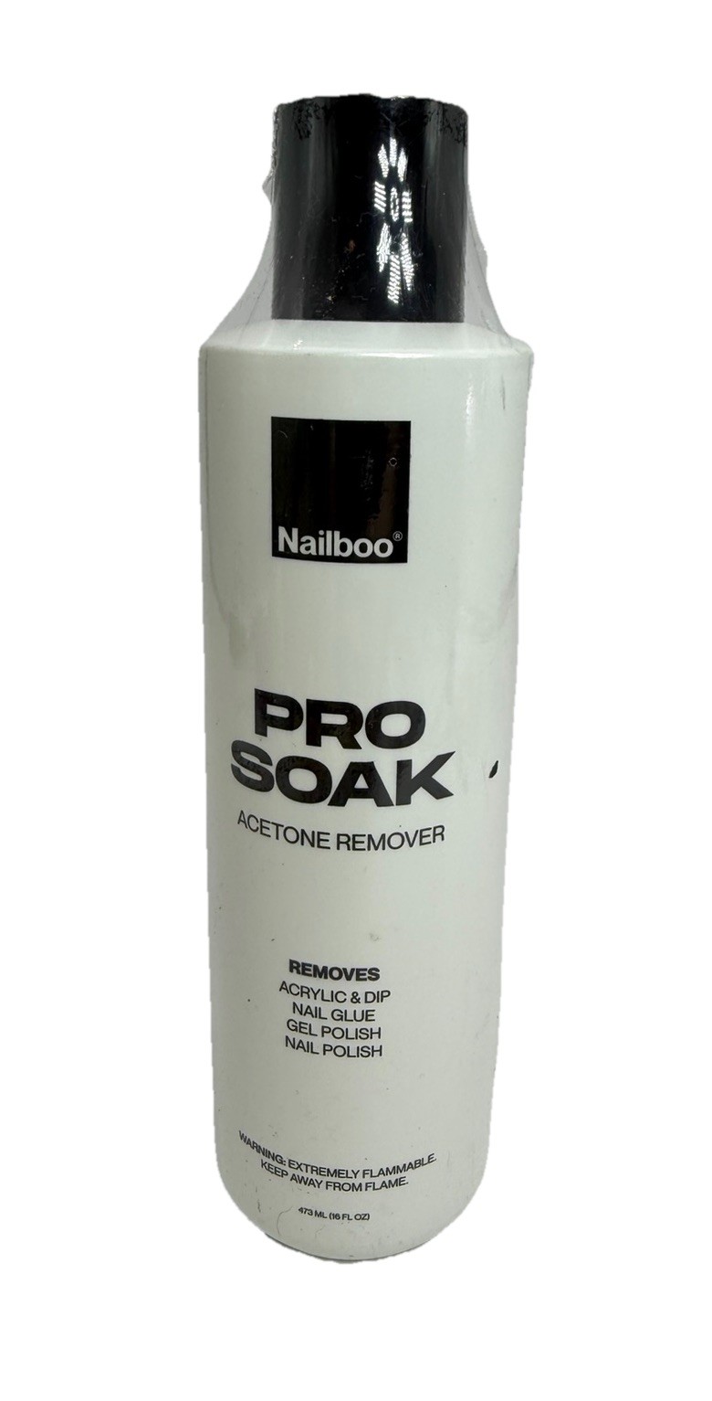 Nailboo 100% Acetone Nail Polish Remover, Gel 16 Fl Oz (Pack of 1), Clear