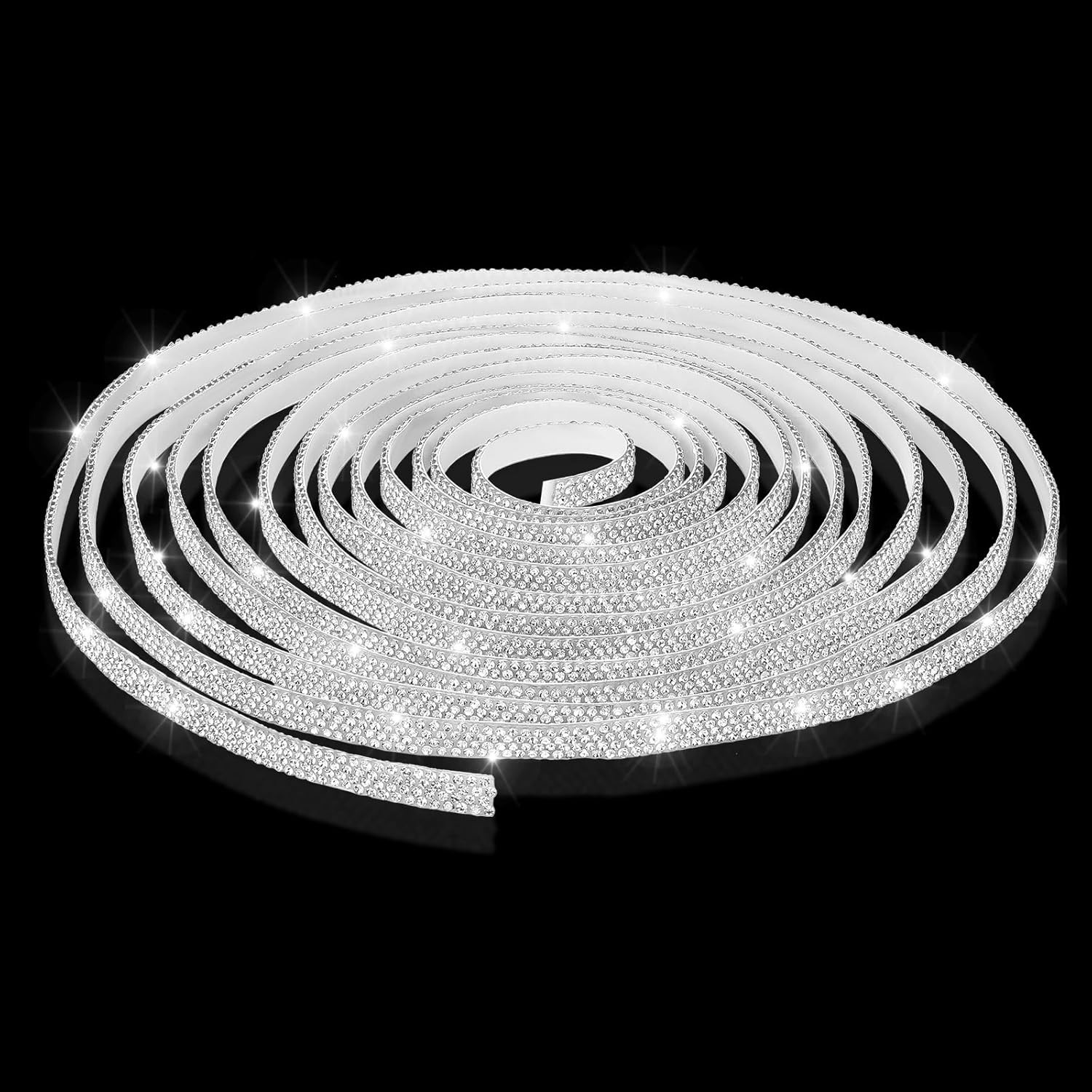 16.4Ft Bling Car Trim Self Adhesive Glitter Crystal Rhinestone Car Interior Exte