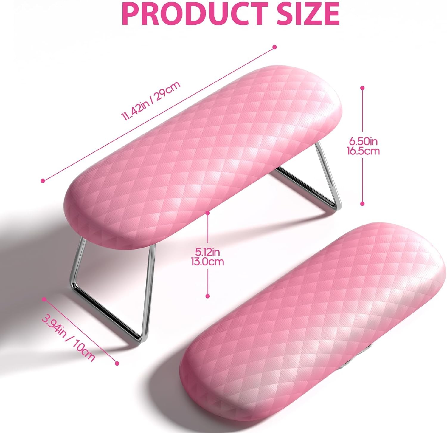 Nail Arm Rest, Microfiber Leather Mani Hand Pillow Profal