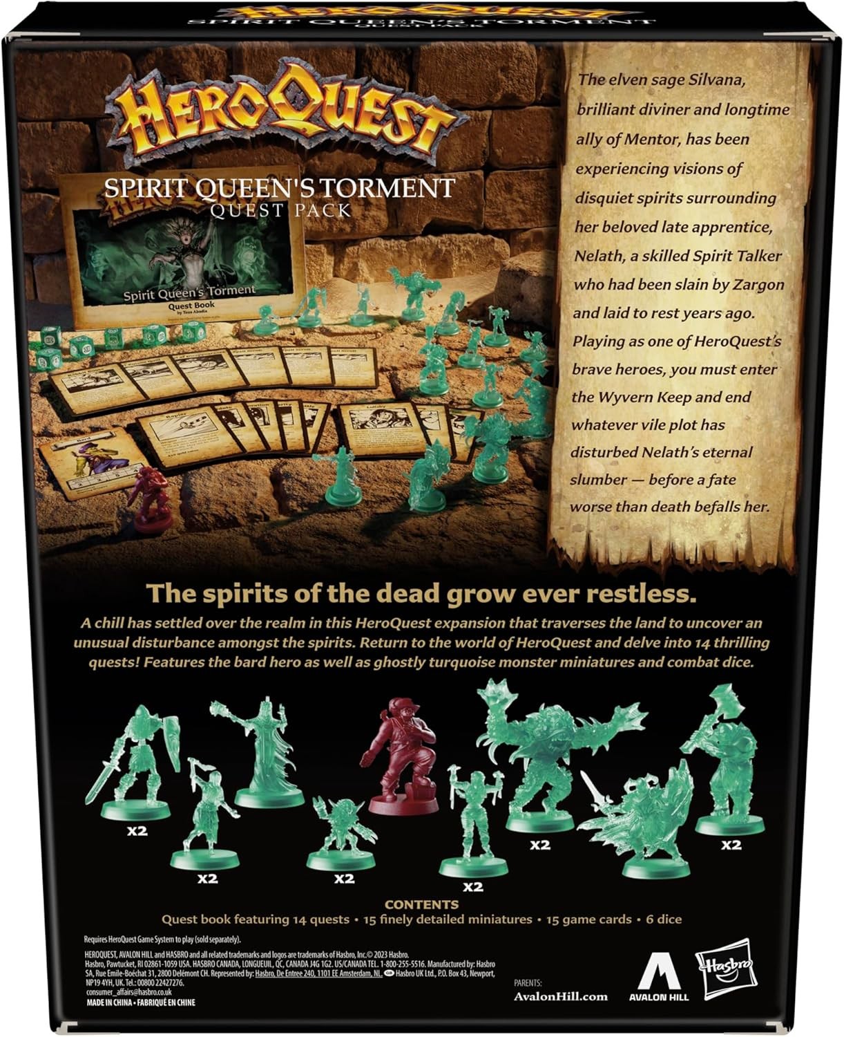 Avalon Hill HeroQuest Spirit Queen’s Torment Quest Pack, Requires HeroQuest…