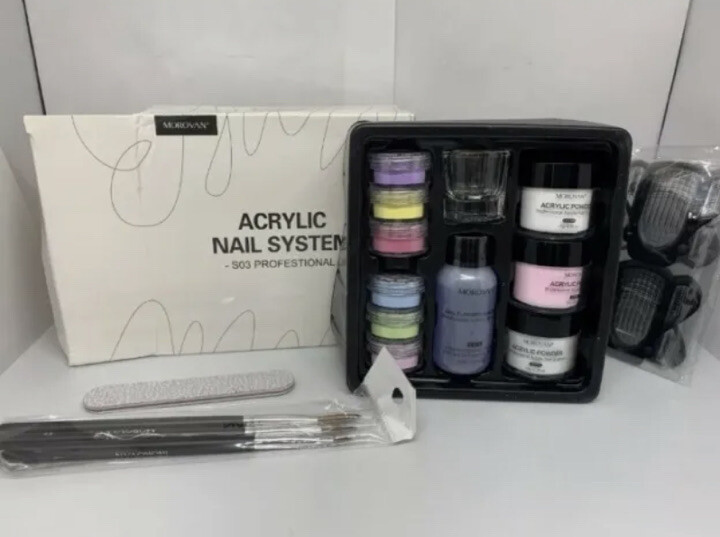Morovan Acrylic Nail Kit – Acrylic Powder and Liquid Nail System s03 NEW
