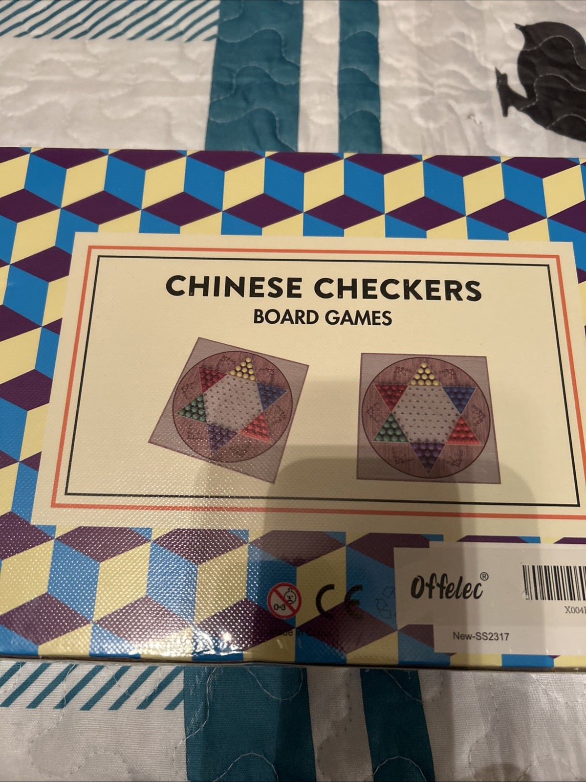 Offelec Classic Chinese Checkers Game Set – 13.5 Foldable