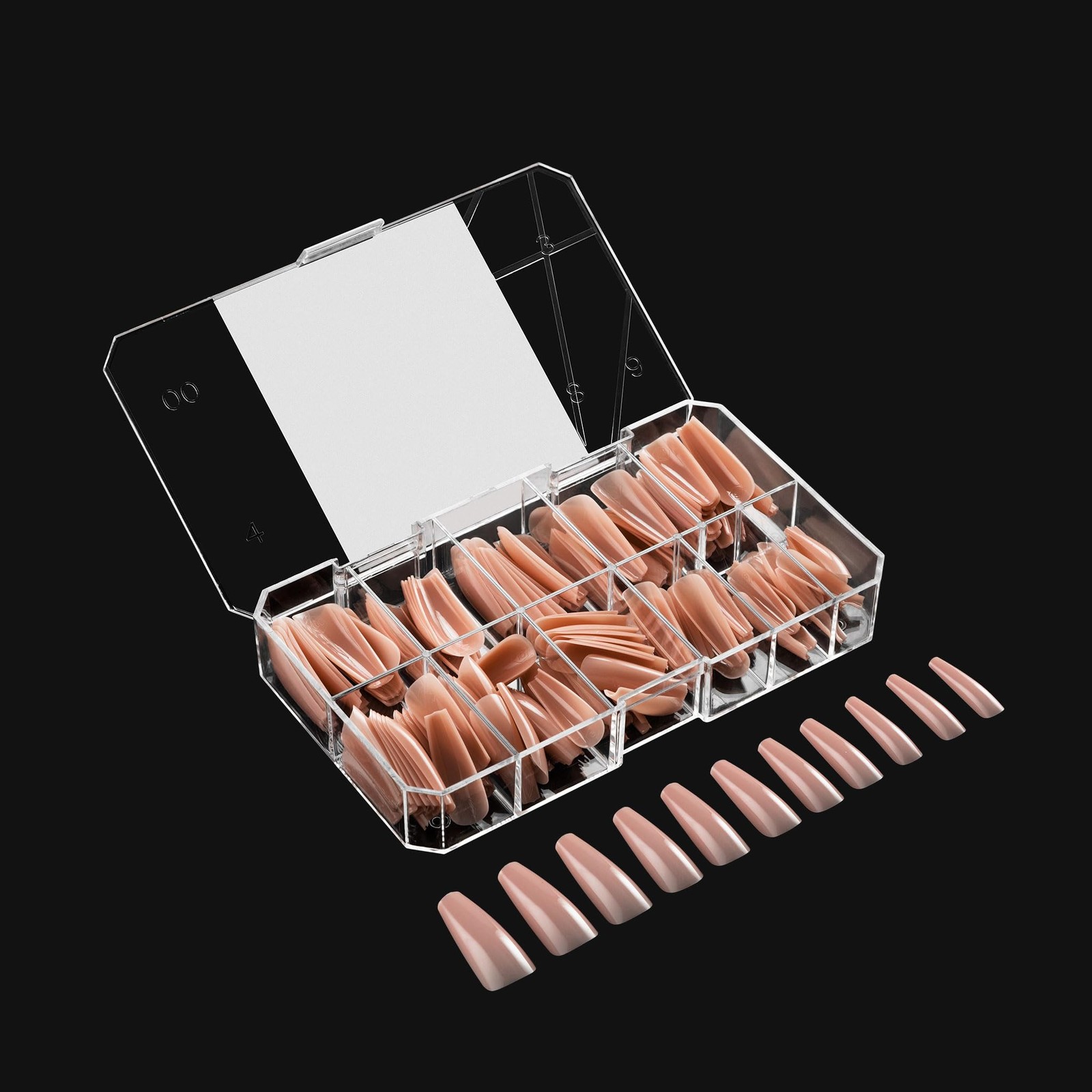 Apres Neutrals Gel-X Lila Box Of Nail Tips, 11 Sizes 00-9, Soft Gel Nail Tip …