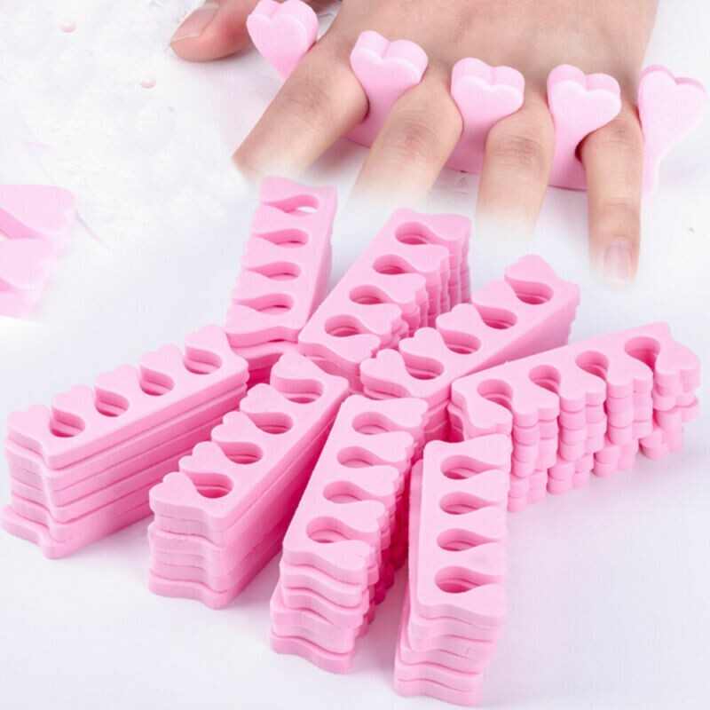 100pc Soft Foam Sponge Toe Separators Finger Dividers Nail Art Manicure Pedicure