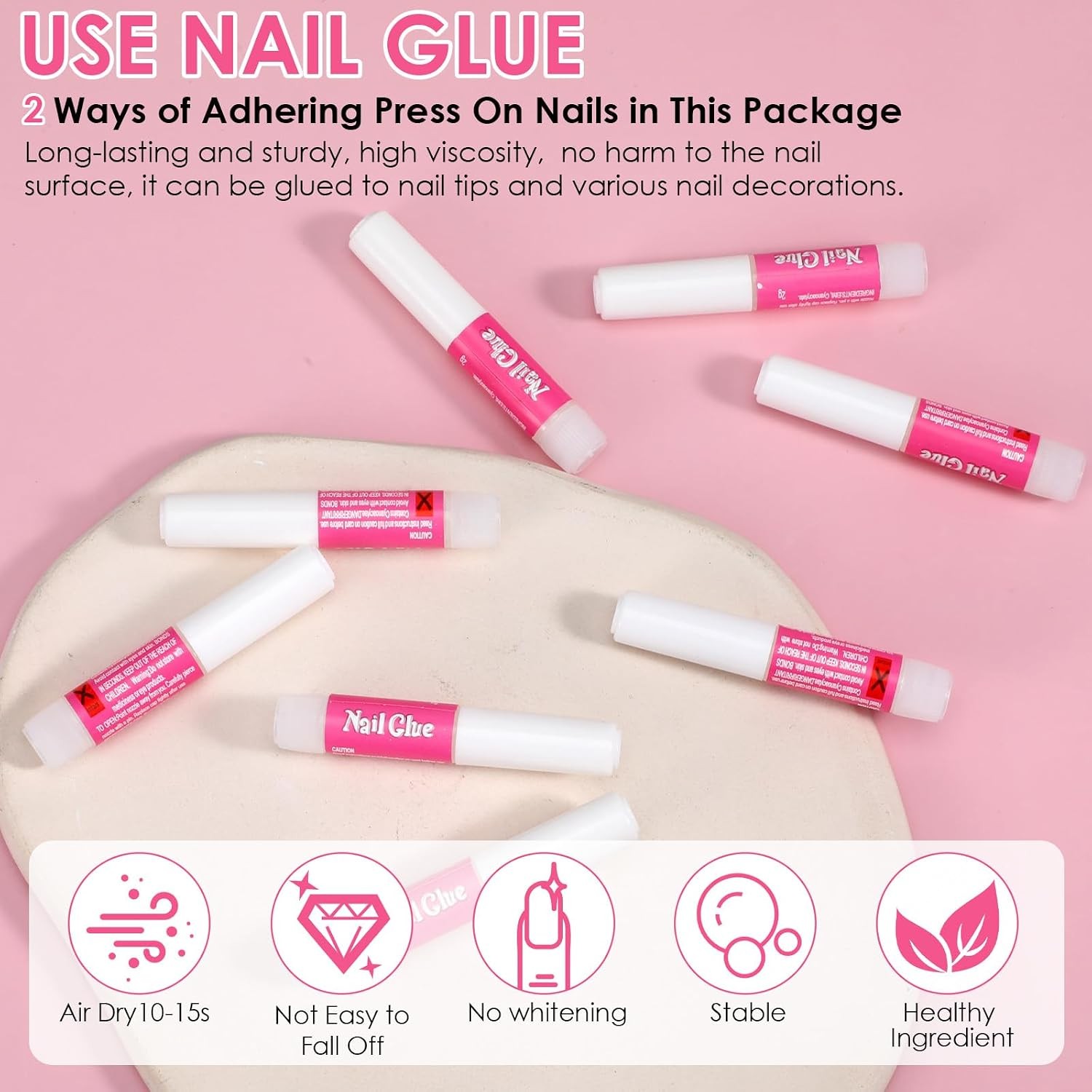 Press On Nail Prep Tool Kit For DIY Beginners And Nail Salon Business