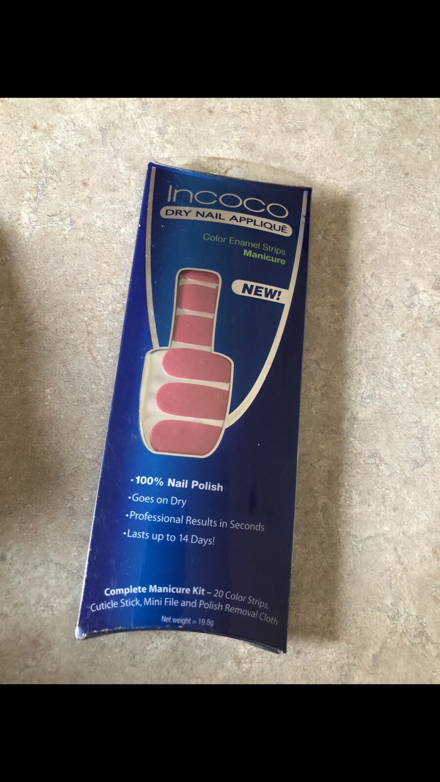 Incoco Dry Nail Applique Color Enamel Strips Rose Tea NEW!