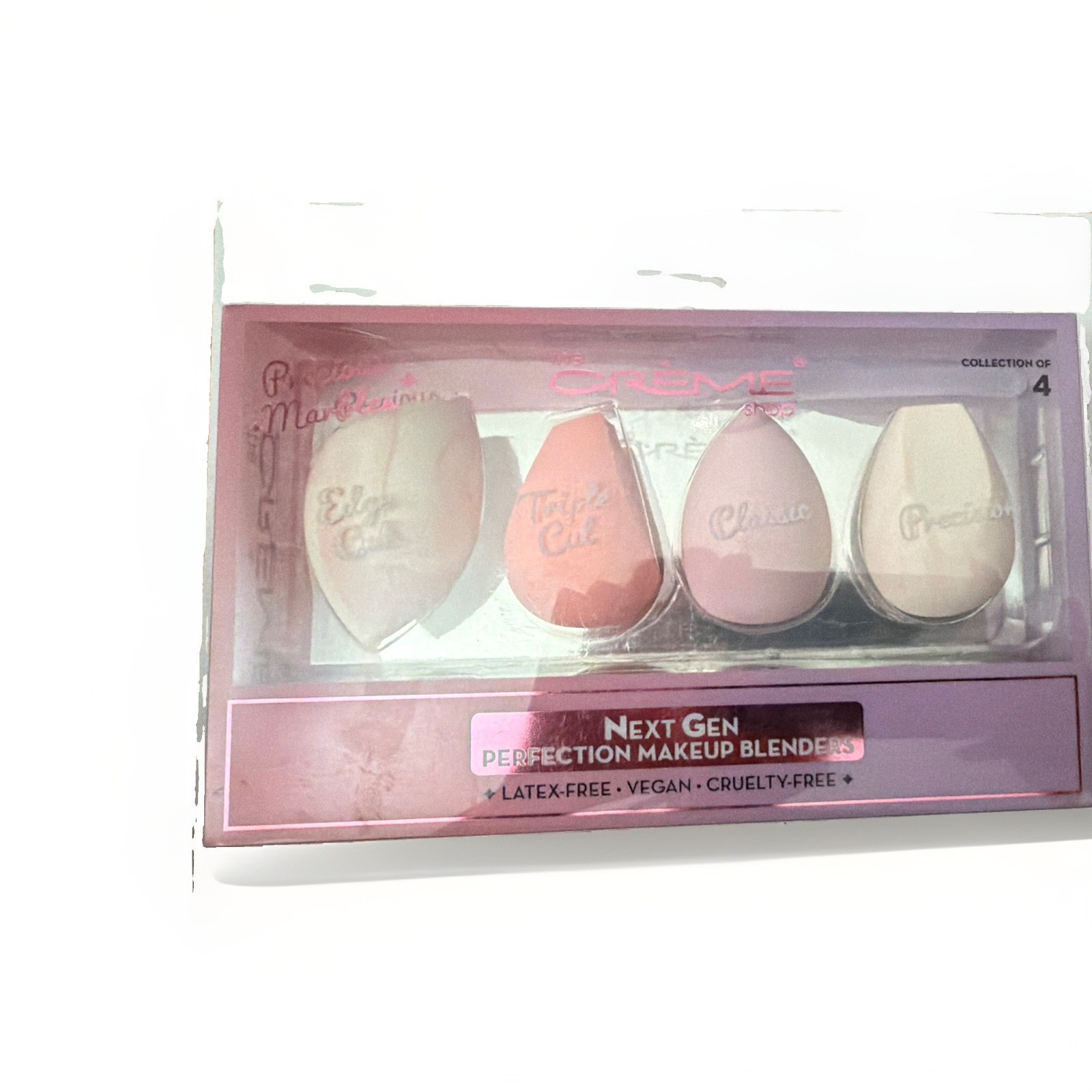 The Crème Shop Makeup Blender Sponge Collection 4 Multicolor Vegan Latex-Free