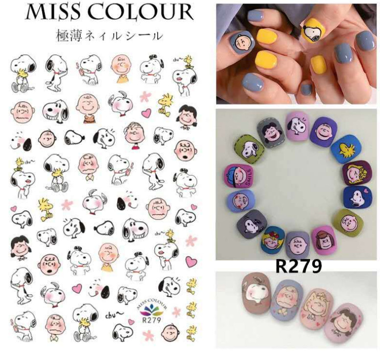 Nail Art 3D Stickers Stone Design Decoration Tip Puppy Baby White Black R279 NH8