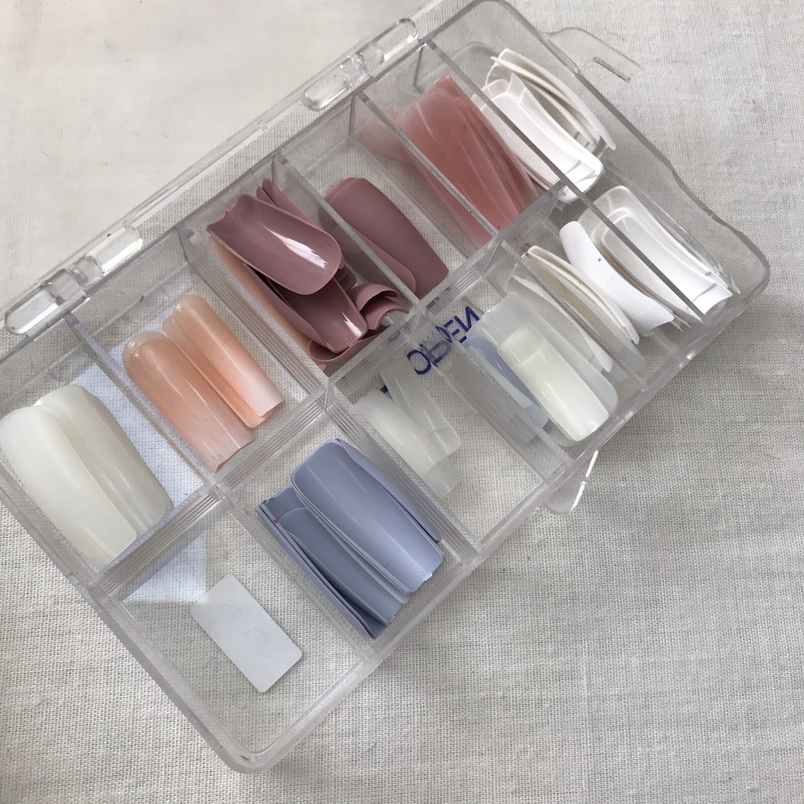Lot Clear And Solid Color PRE DESIGNED NAIL TIPS Square Gel X False Acrylic