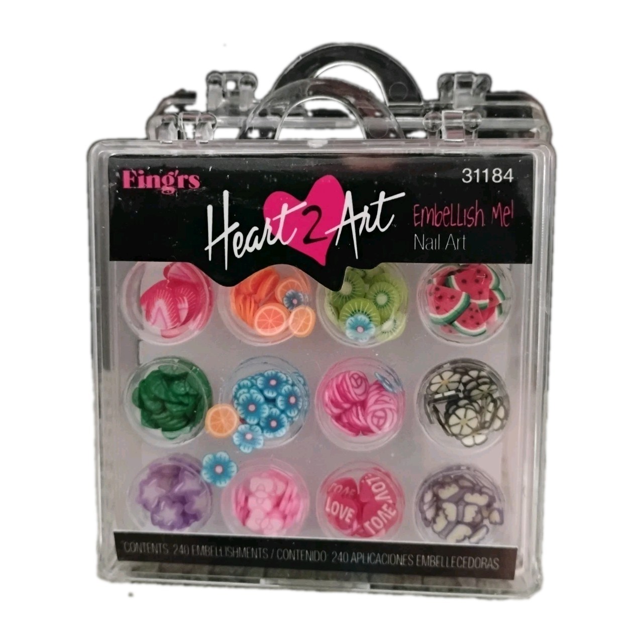 2 PACK Fing’rs Heart 2 Art Finger Nail Art Embellishments #31184 Embellish Me!