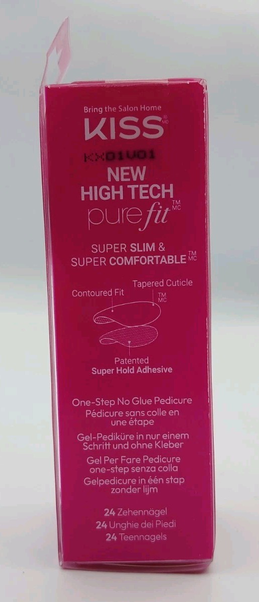 ImPress Womens Sweet As Honey Pink Press On No Glue Pedicure Toenails
