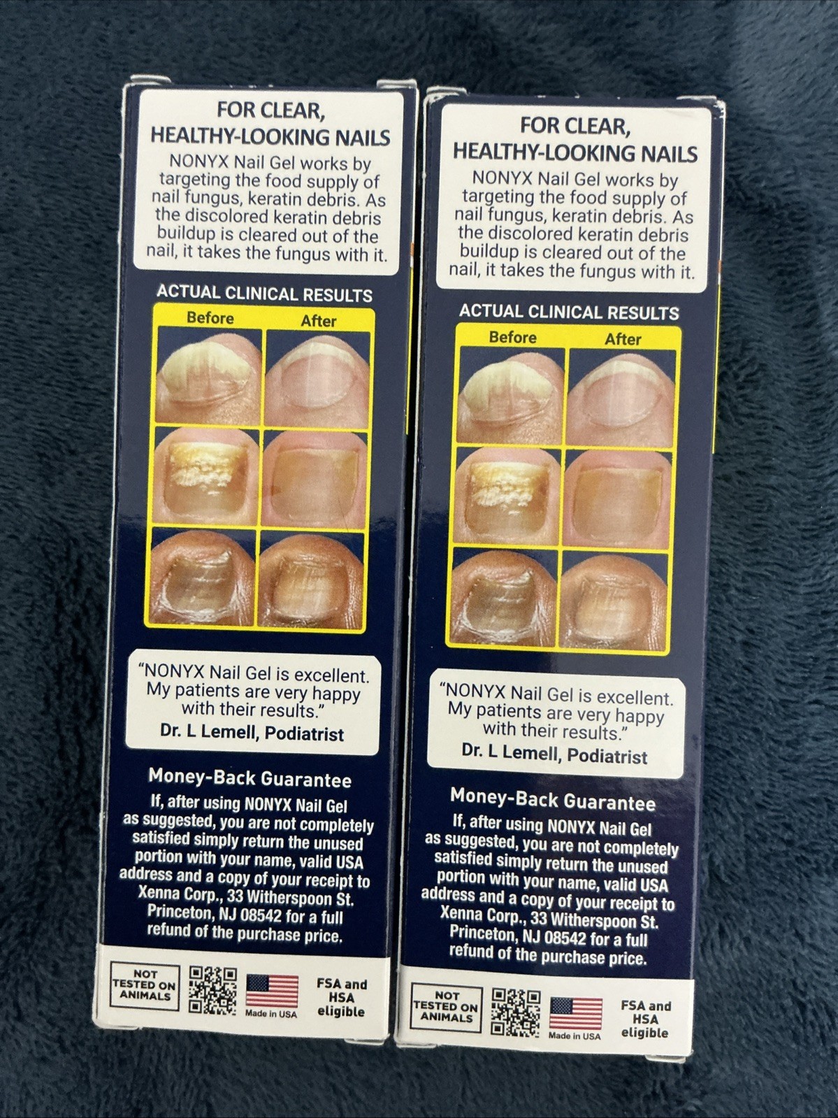 NONYX Fungal Nail Clarifying Nail GEL Treatment, 4 oz EA (2PK BUNDLE)exp12/2027