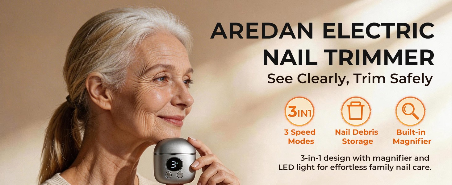 Electric Nail Clippers for All As, Recharable Safety Grinder,
