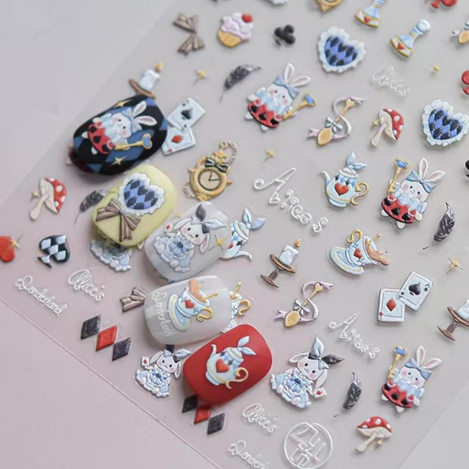 Butterfly Nail Stickers for Nails Art Gold Nail Art Stickers with Design 5D Embo