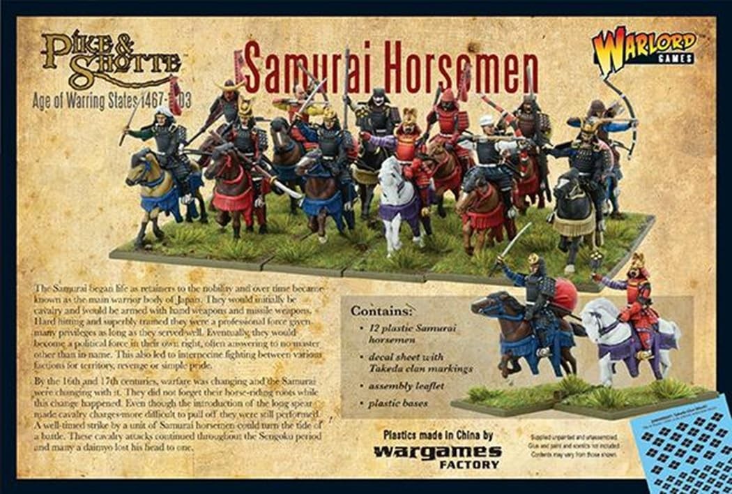Warlord Games Samurai Horsemen – 28mm Scale Plastic Onesize, multi-coloured