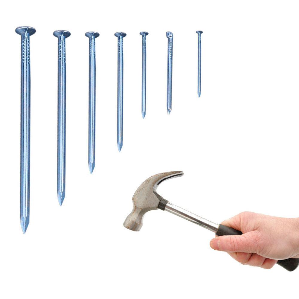 280PCS Coffin Nails Picture Hanging Nails Woodworking Round Head Iron Nails