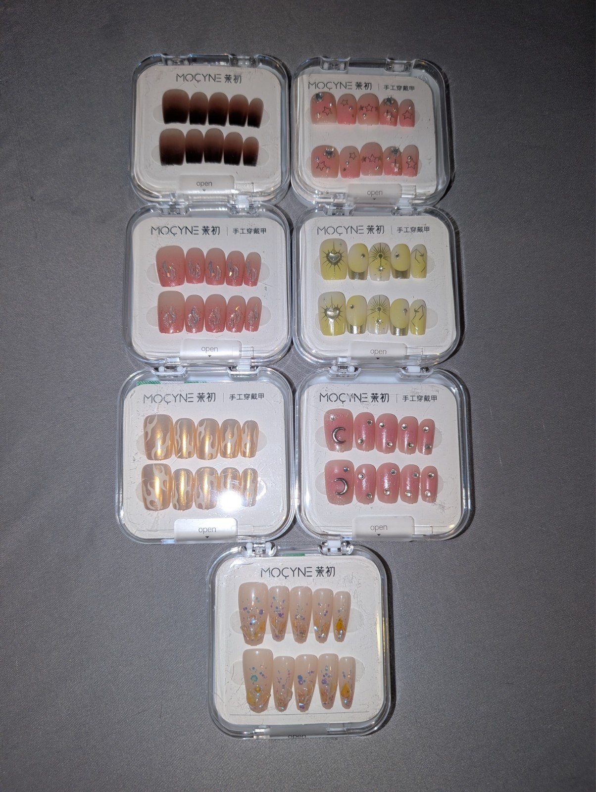 5 mixed sets MOCYNE press on nails New K-Beauty $3 shipping