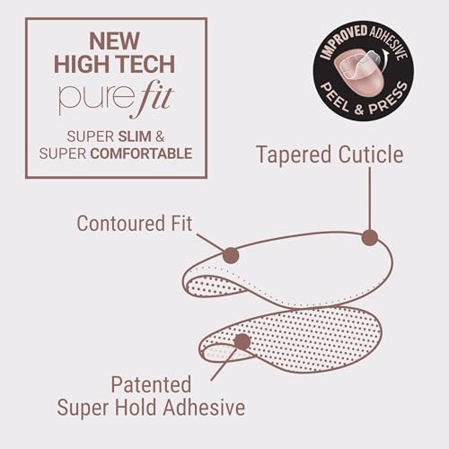 imPRESS Color FX No Glue Mani 30 Pcs Press On Nails False Medium Free Mind