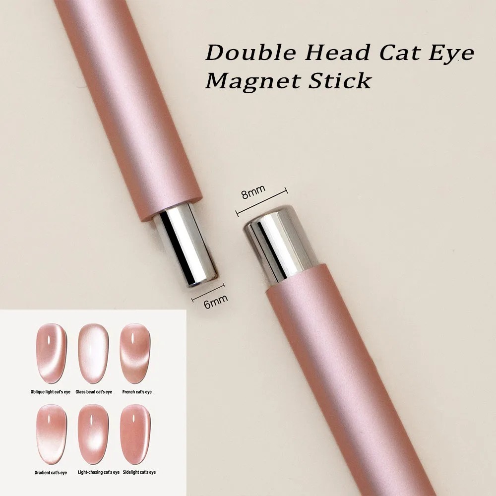 Round Steel Magnetic Stick Double Head Cat Eye Magnet Pen Nail Tool