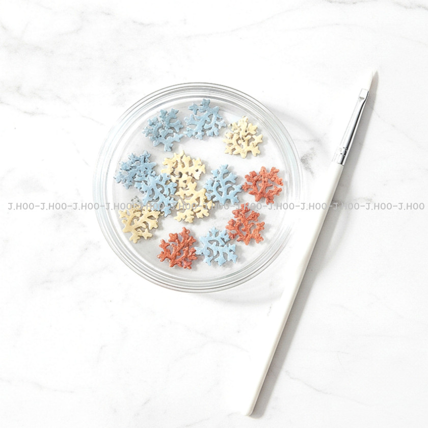 Easy Curve Coral Metal Nail Charms MS-308 Thin Flexible Nail Art 100pcs