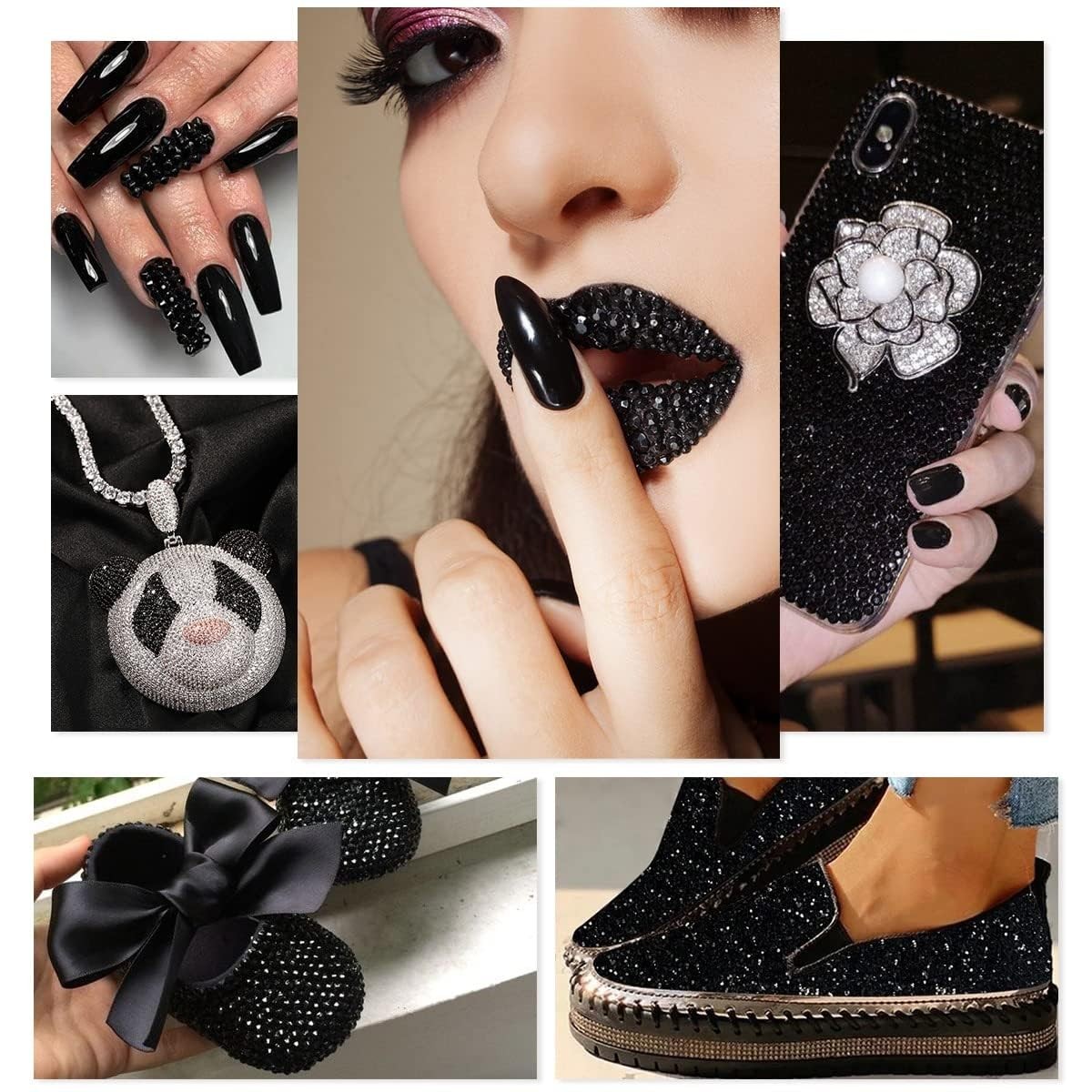 28 Types Black White Transparent Jelly Resin Rhinestones w B7000 Jewelry Glue…