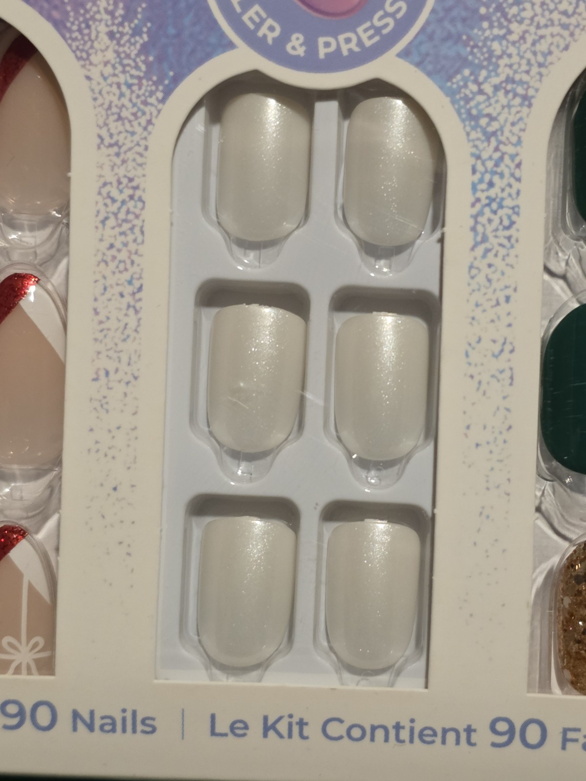 New Impress Press-on Manicure Kit 93264 90 Nails The No Glue Mani Peel & Press