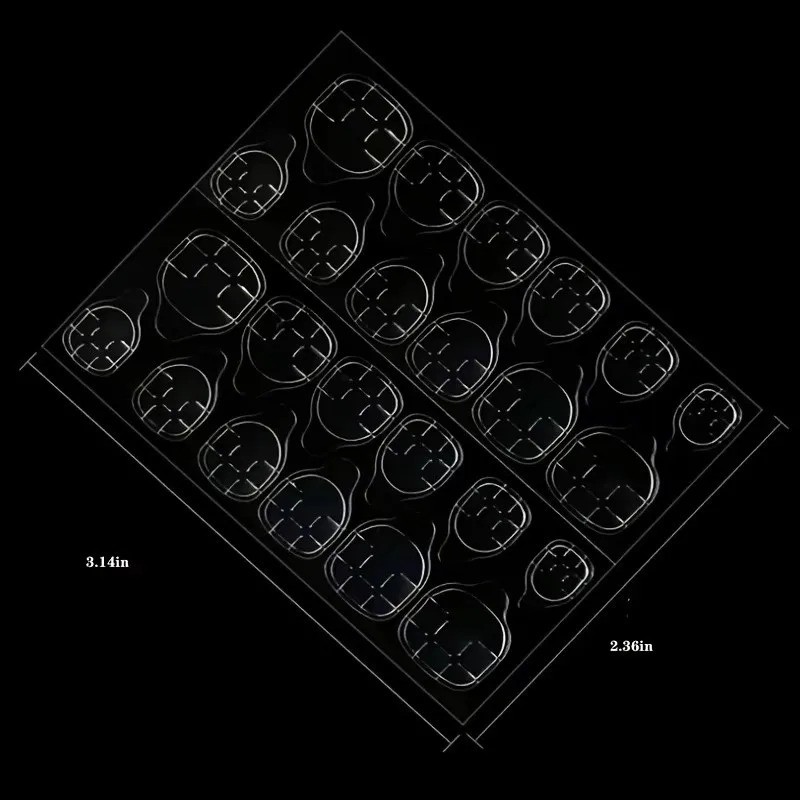 Double Sided Nail Adhesive Tabs Clear Glue Stickers for Press On Nails Reusable