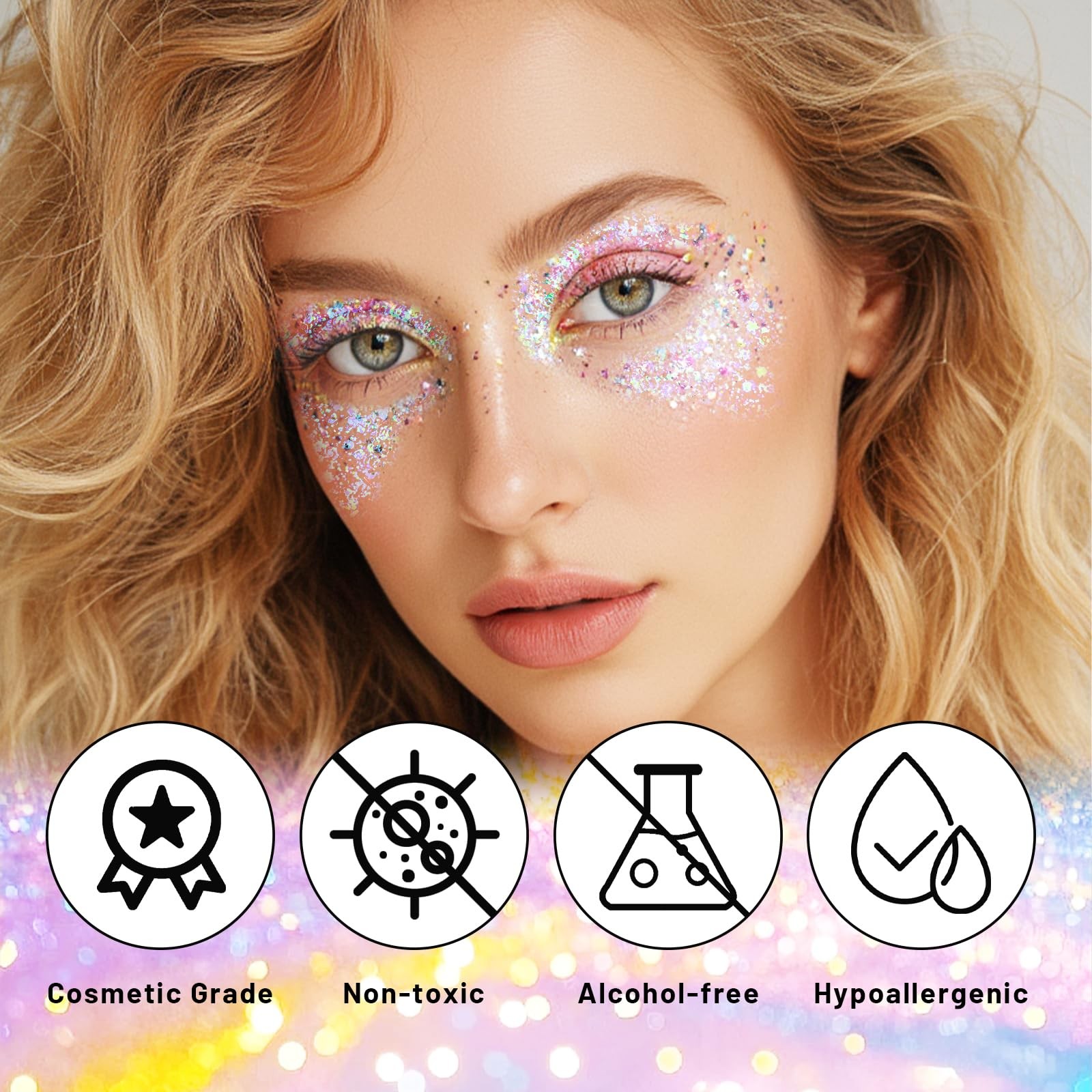 DAGEDA Dazzle Body Glitter Stick,Sparkly Face 0.56 Ounce,