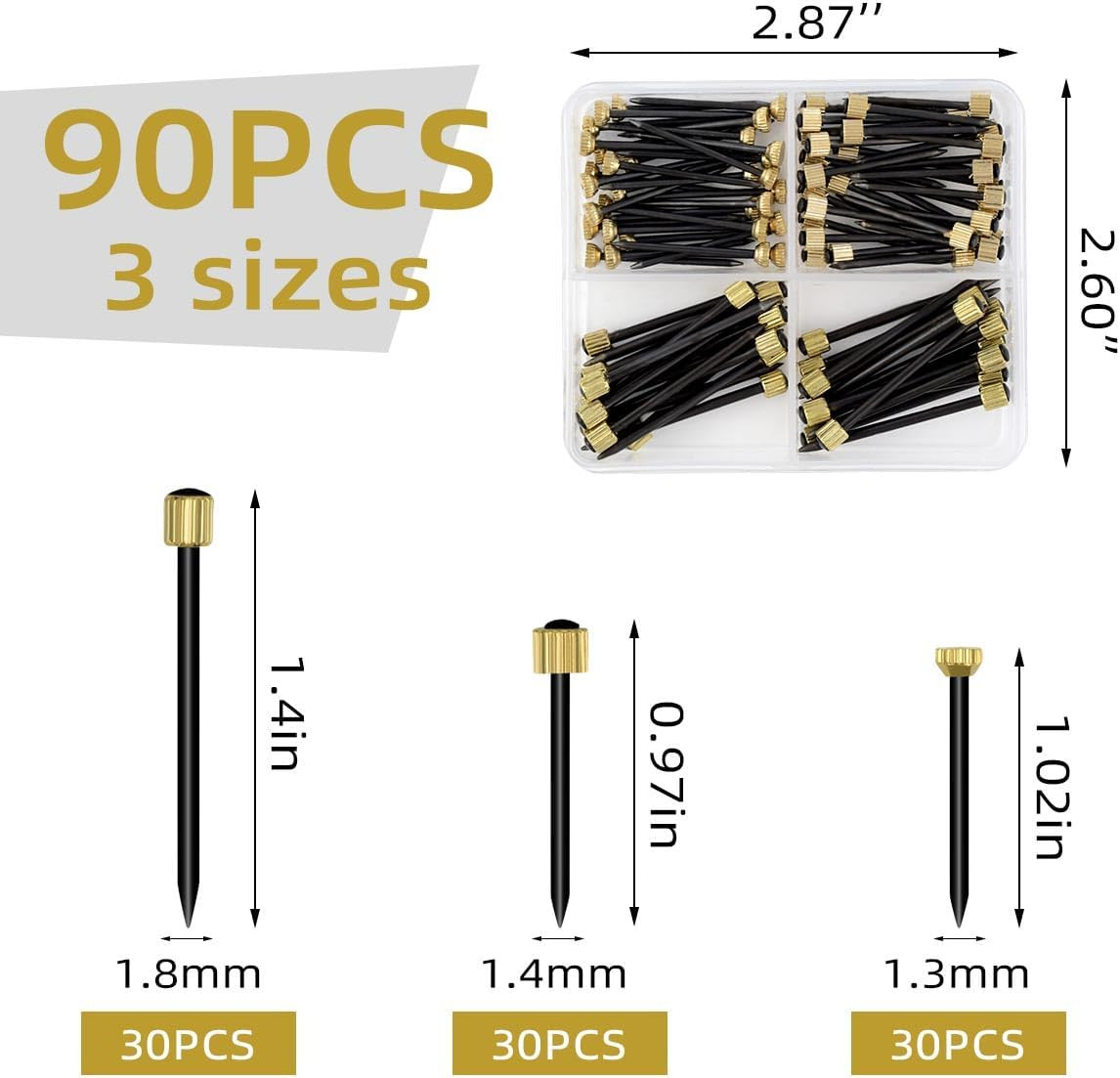 90 Pcs Nails for Hanging Picture Decorative Nail for Hanging Wall Decor Pictures