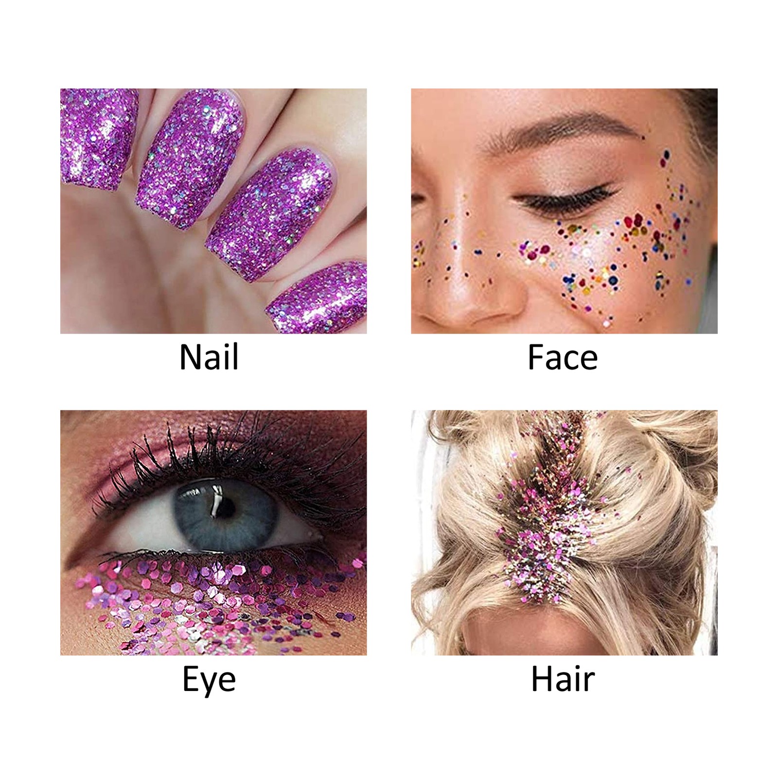 50g Nail Glitter Sequins Sparkling Flakes For Manicure Decoration