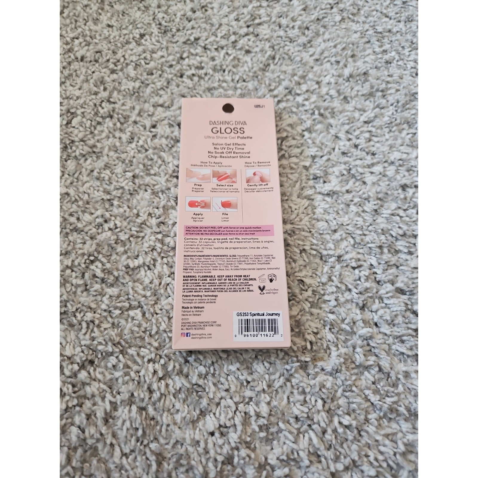 Dashing Diva Gloss Ultra Shine 32 Gel Nail Strips Palette Spiritual Journey