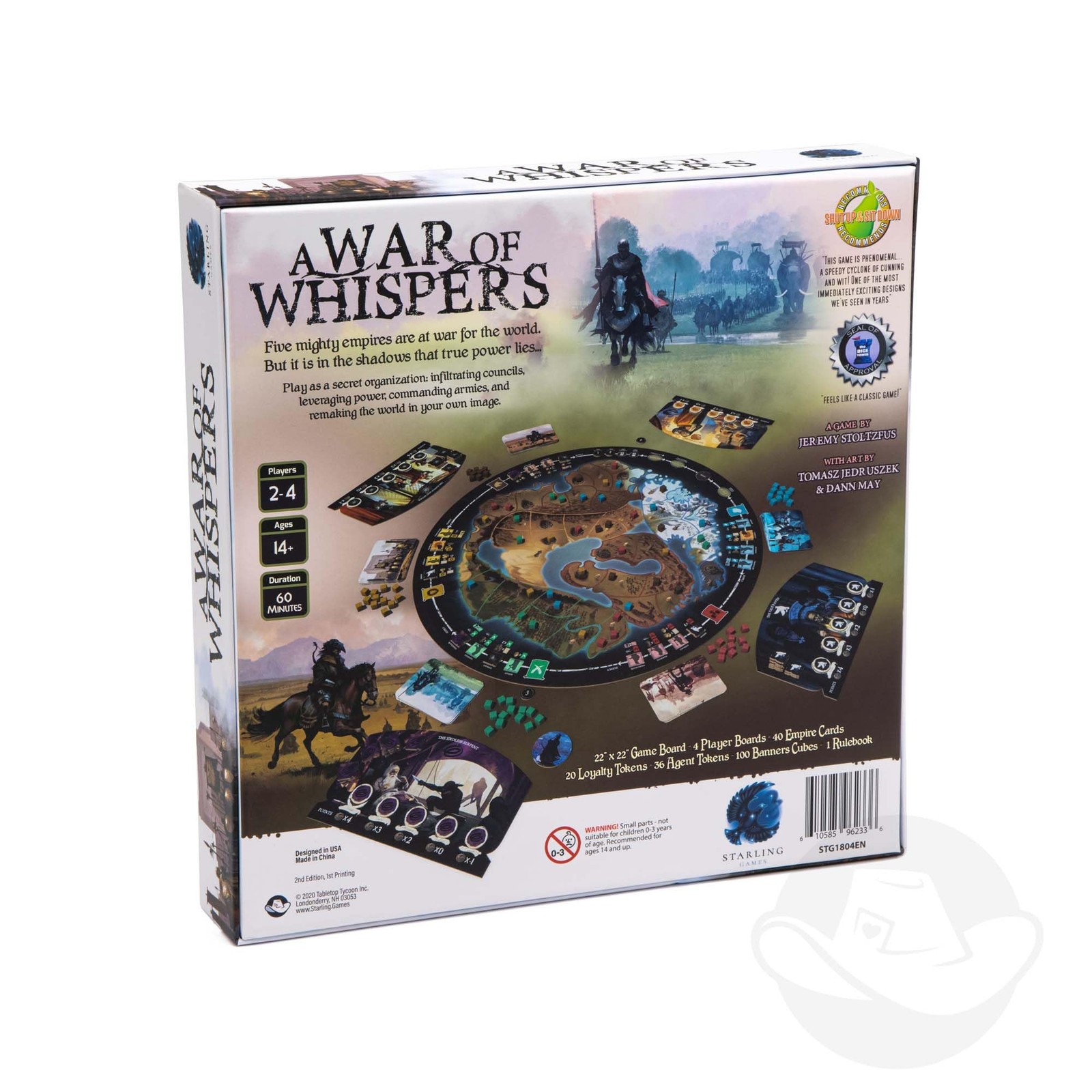 A War of Whispers 2nd Edition Board Game | Strategic One Size, Multicolor
