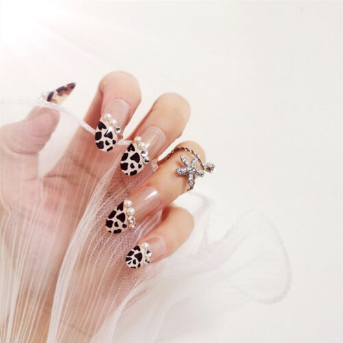24Pcs / Set Finished Manicure Patch Removable Nail Piece Full Cover Fake Nail