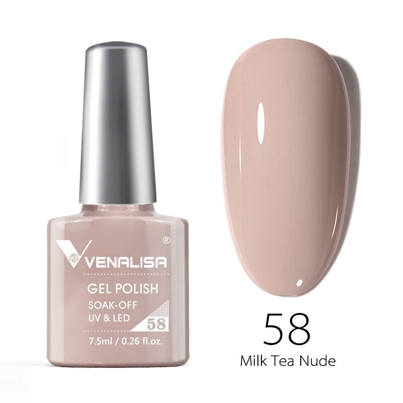 VENALISA Elegance Starts Here GEL NAILS SYSTEM – 12-Piece (701, 702, 58, 60)