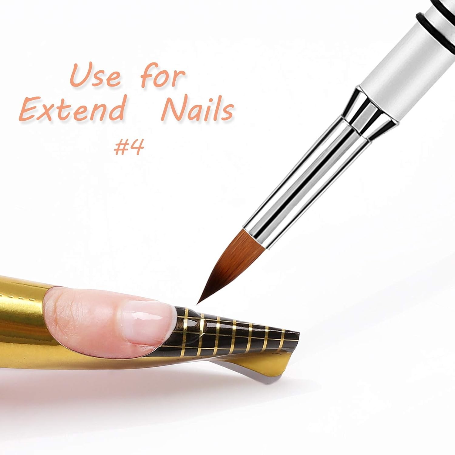 3D Nail Art Brush for Acrylic Powder, Koliy Acrylic Nail Brush,