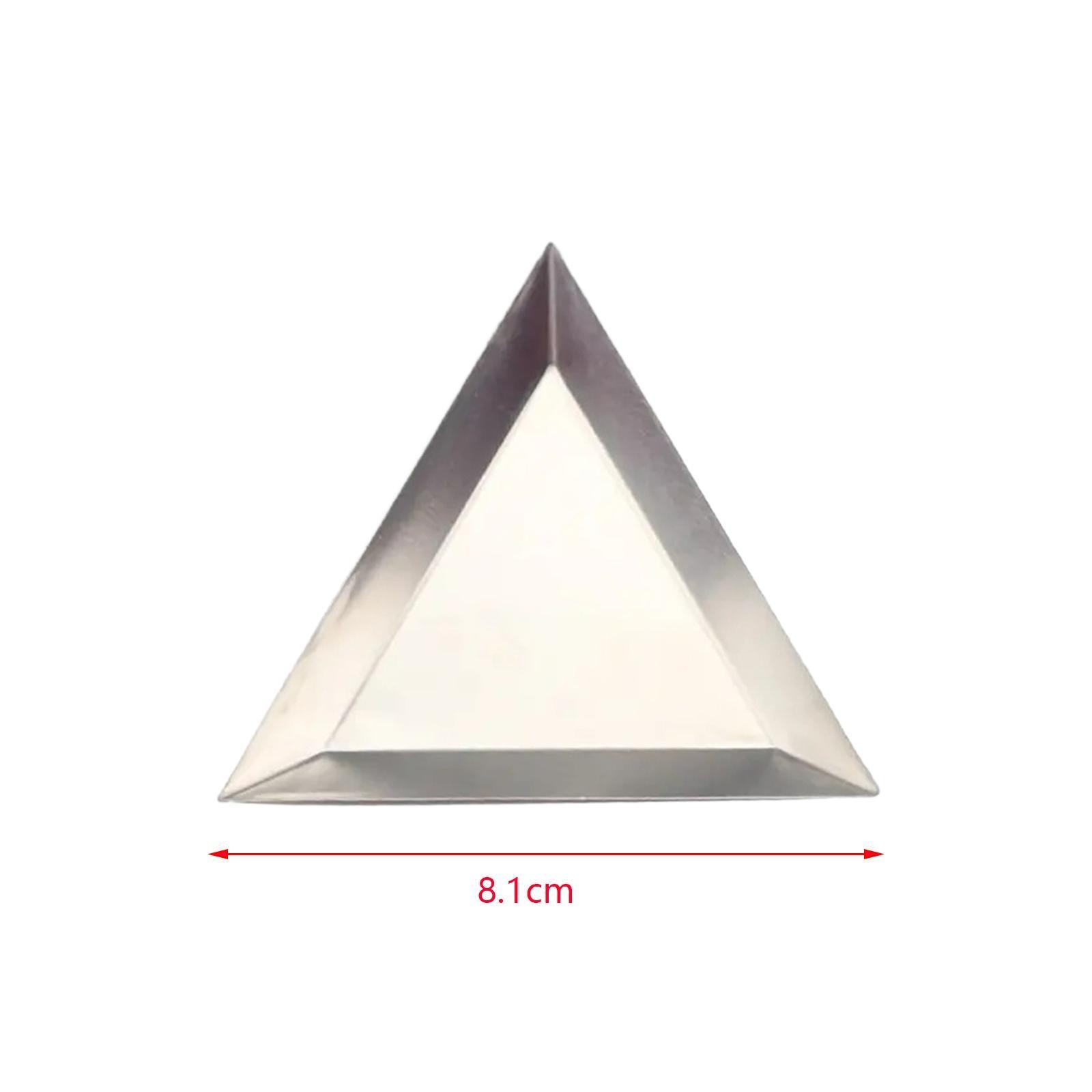 8Pcs Bead Sorting Trays Triangle Aluminum, Bead Sorting Storage Plates Trays,